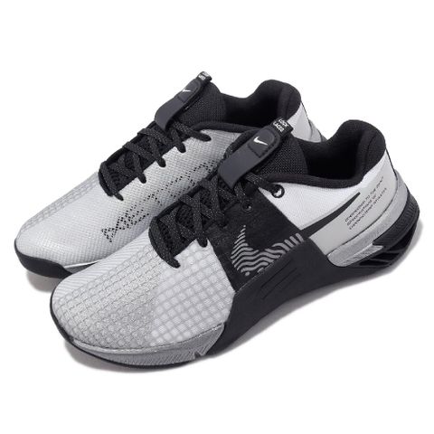 Nike 耐吉 訓練鞋 Wmns Metcon 8 PRM 女鞋 銀 黑 健身 舉重 緩震 運動鞋 DQ4681-100