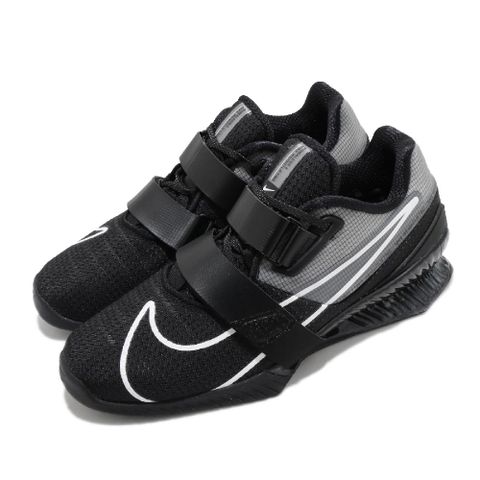 Nike 耐吉 訓練鞋 Romaleos 4 男鞋 黑 白 支撐 魔鬼氈 重量訓練 健身房 運動鞋 CD3463-010