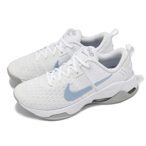 NIKE 耐吉 訓練鞋 Zoom Bella 6 女鞋 白 藍 氣墊 緩衝 穩定 交叉訓練 運動鞋 DR5720-106