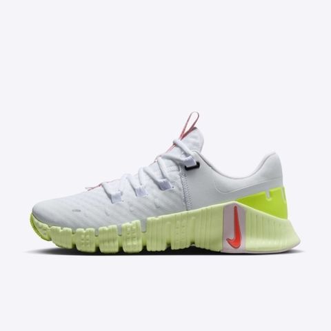 NIKE 耐吉 Nike Free Metcon 5 [DV3950-104] 女 訓練鞋 運動 健身 重訓 襪套 穩定 白黃