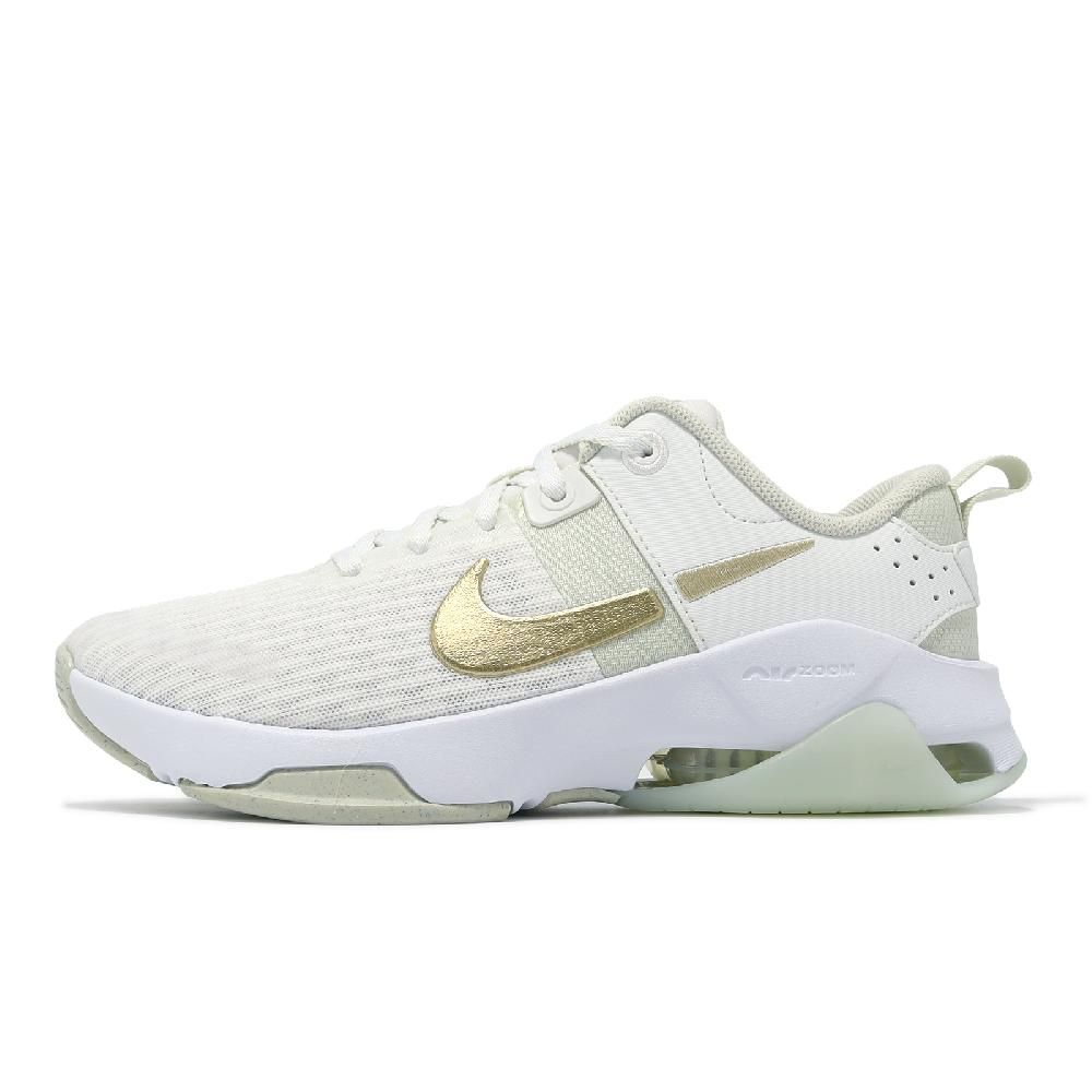 NIKE 耐吉 Nike 耐吉 訓練鞋 Wmns Zoom Bella 6 PRM 女鞋 白 金 氣墊 健身 緩震 穩定 運動鞋 FJ1589-100