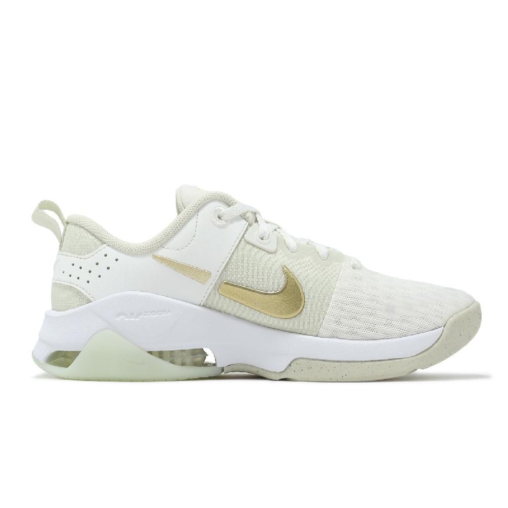 NIKE 耐吉 Nike 耐吉 訓練鞋 Wmns Zoom Bella 6 PRM 女鞋 白 金 氣墊 健身 緩震 穩定 運動鞋 FJ1589-100