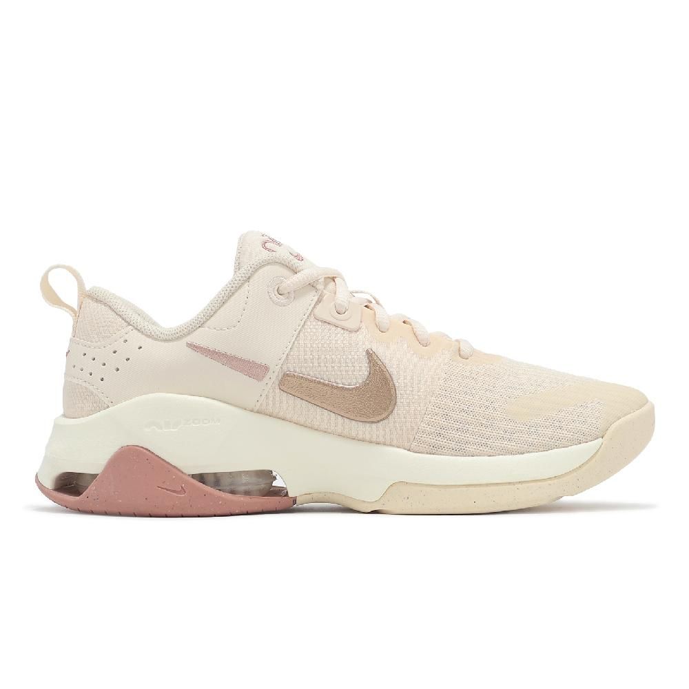 NIKE 耐吉 Nike 耐吉 訓練鞋 Wmns Zoom Bella 6 女鞋 米白 粉紅 氣墊 支撐 運動鞋 DR5720-800