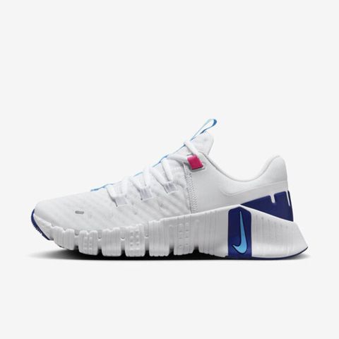 NIKE 耐吉 Nike W Free Metcon 5 [DV3950-103] 女 訓練鞋 運動 健身 重訓 襪套 穩定 白 藍