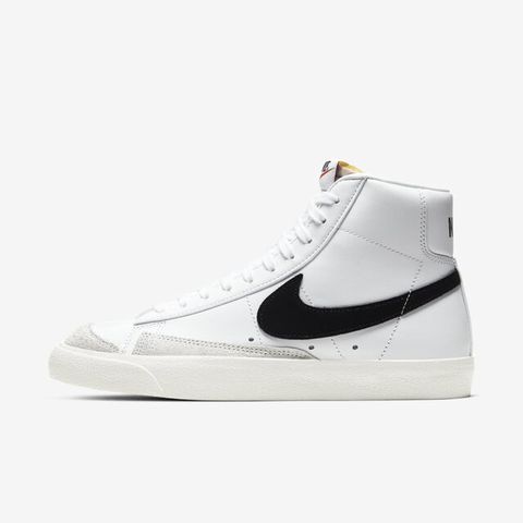 NIKE 耐吉 W Blazer Mid 77 [CZ1055-100] 女鞋 運動 休閒 籃球 復古 耐穿 穿搭 情侶 白黑