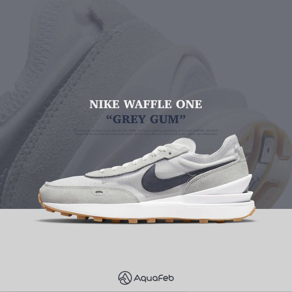 Nike Waffle One 女鞋灰藍色小Sacai 解構輕量休閒鞋DN4696-501