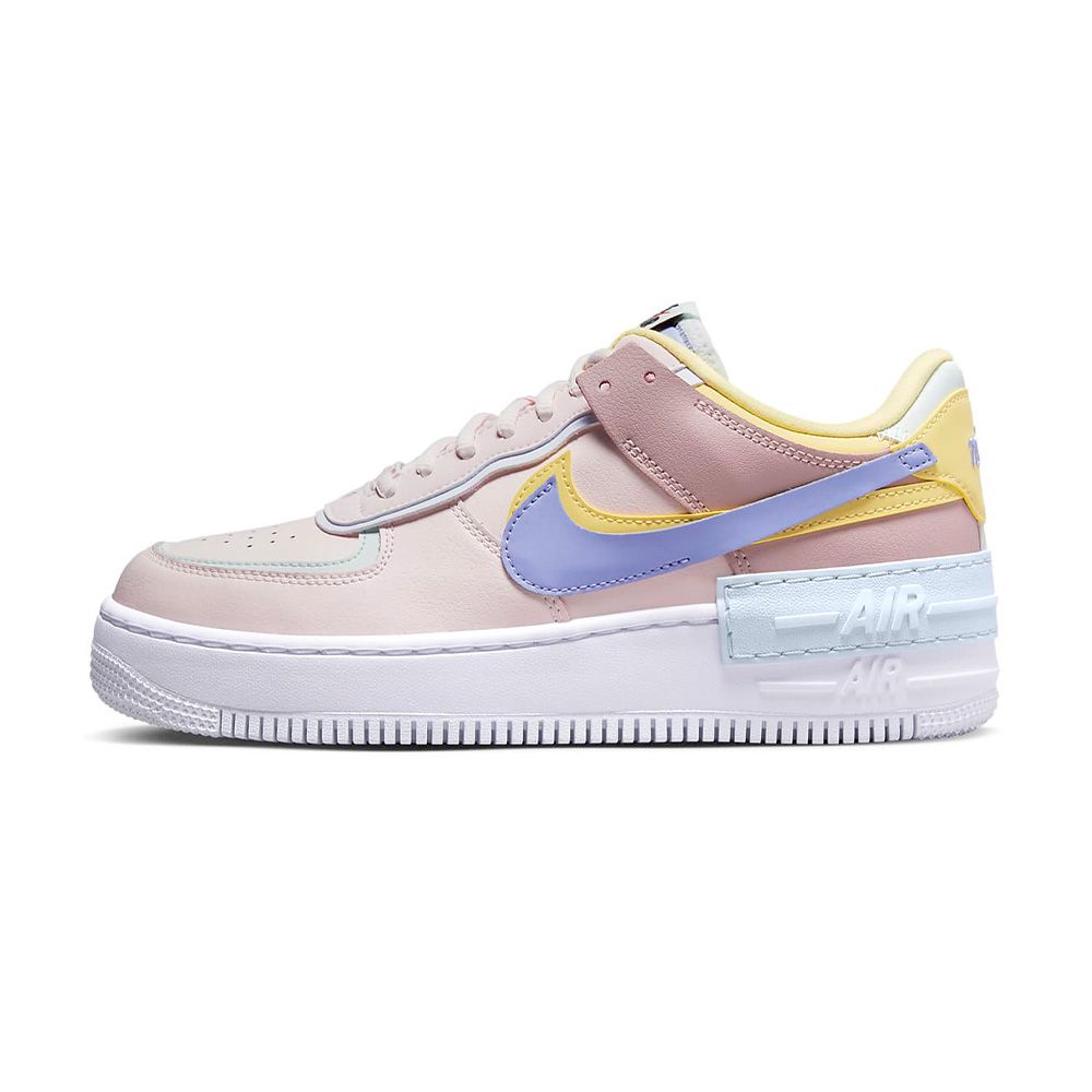 Nike Air Force 1 Low Shadow 女粉紫色AF1 拼接運動休閒鞋CI0919-600