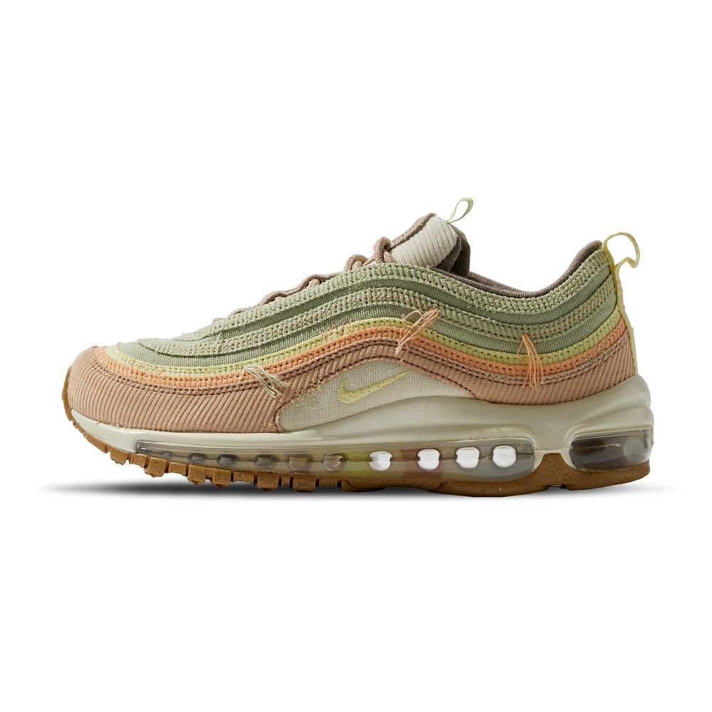 Nike Air Max 97 女綠黃粉復古流線破壞拼接氣墊運動休閒鞋DQ5073-381