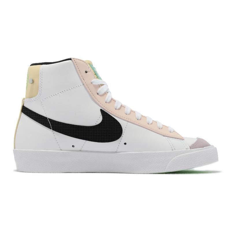 Nike 休閒鞋Blazer Mid 77 運動女鞋經典款皮革白黑DO2331-101 - PChome