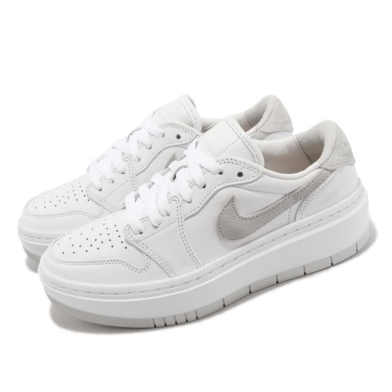 Nike 休閒鞋Air Jordan 1 Elevate Low 女鞋男鞋白灰厚底AJ1 經典DH7004