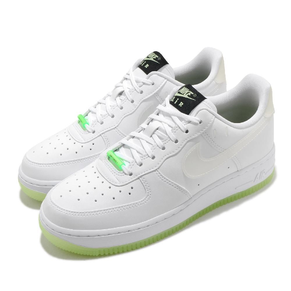 Nike 休閒鞋Air Force 1 07 LX 女鞋男鞋經典款AF1 皮革質感夜光穿搭白