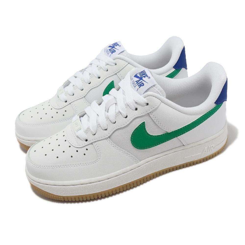 NIKE 耐吉  休閒鞋 Wmns Air Force 1 07 女鞋 白 綠 皮革 低筒 焦底 運動鞋 AF1 DD8959-110