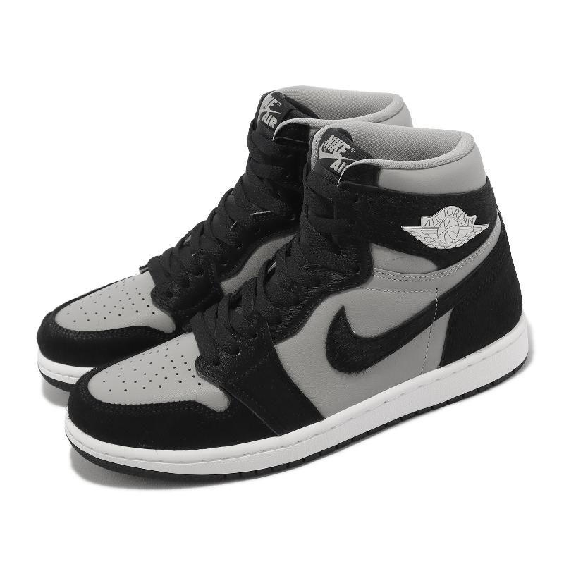 Nike Wmns Air Jordan 1 Retro HI OG 女鞋男鞋灰黑馬毛AJ1 DZ2523-001