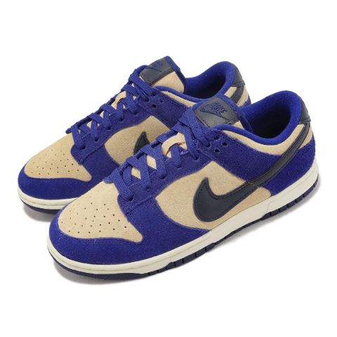 NIKE 耐吉 Wmns Dunk Low LX 女鞋 男鞋 藍 卡其 麂皮 Blue Suede 休閒鞋 DV7411-400