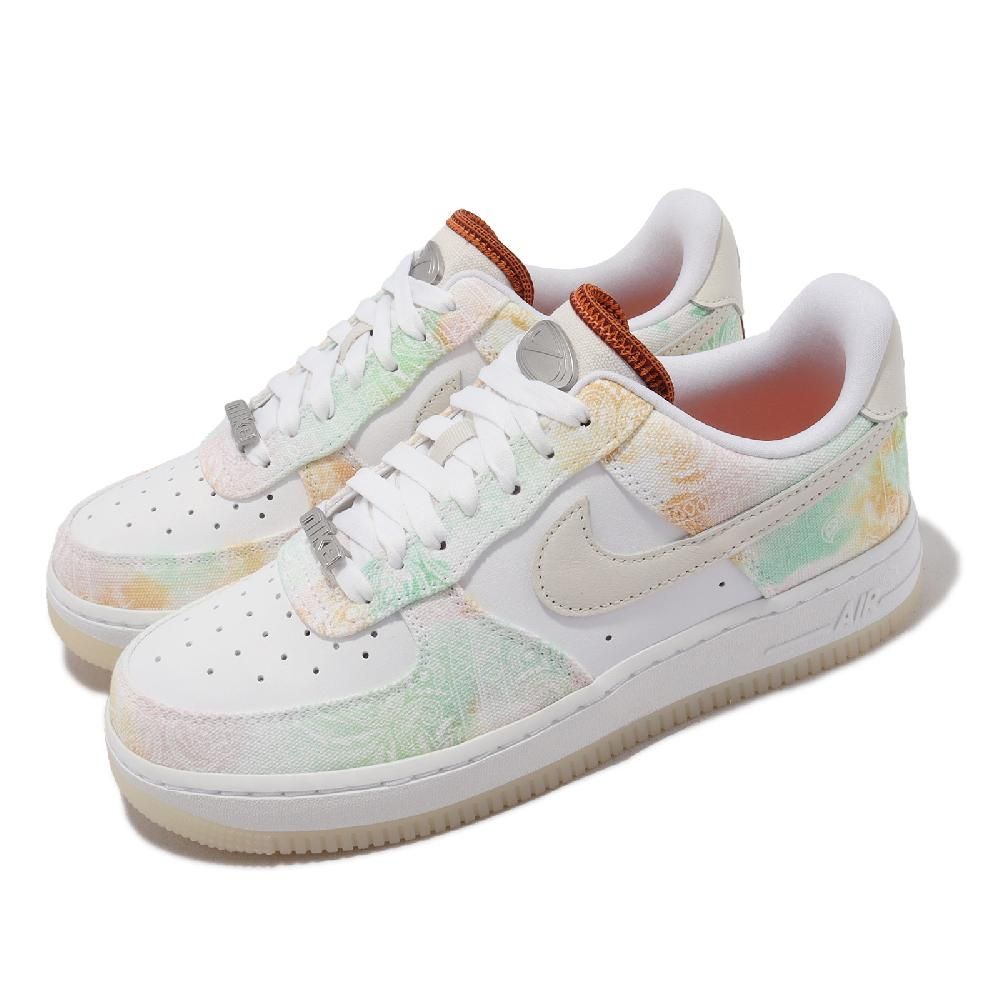 Nike Wmns Air Force 1 07 LX 女鞋白變形蟲扎染渲染AF1 FJ7739-101