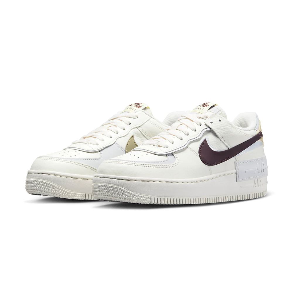 Nike Air Force 1 Shadow 女白厚底解構鴛鴦雙勾運動休閒鞋FD0804-100