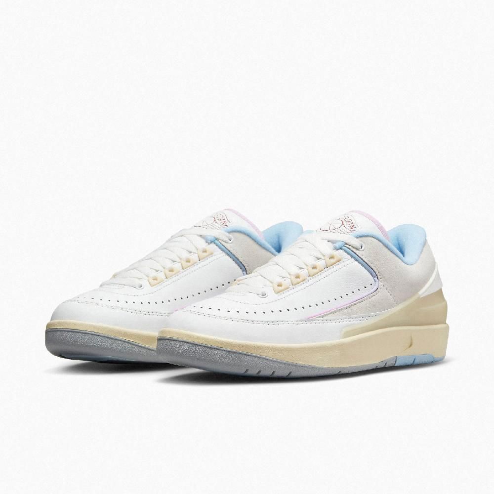 NIKE 耐吉   Wmns Air Jordan 2 Retro Low 女鞋 男鞋 白 水藍 2代 喬丹 休閒鞋 DX4401-146