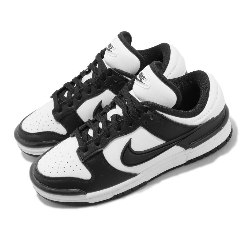 Nike 耐吉休閒鞋Wmns Dunk Low Twist 女鞋黑白熊貓厚鞋舌Panda DZ2794