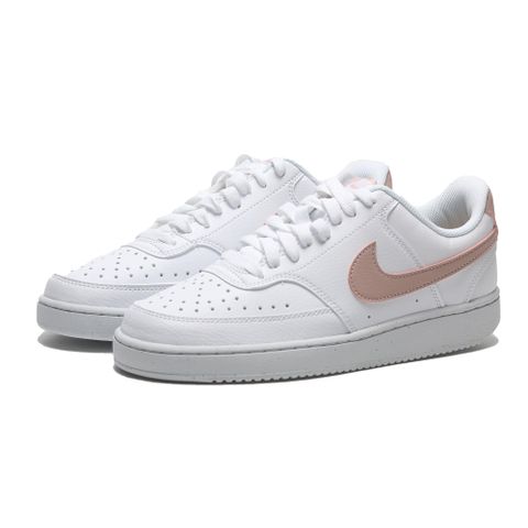 NIKE 耐吉 休閒鞋 COURT VISION LOW 白 櫻花粉 皮革 女 DH3158-102