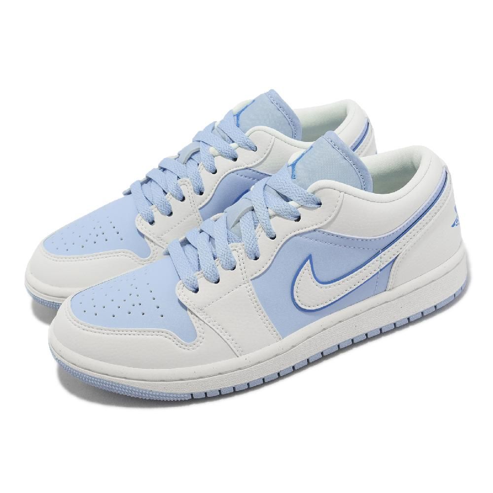 Nike 耐吉休閒鞋Wmns Air Jordan 1 Low SE 女鞋純潔白冰川藍AJ1 低筒