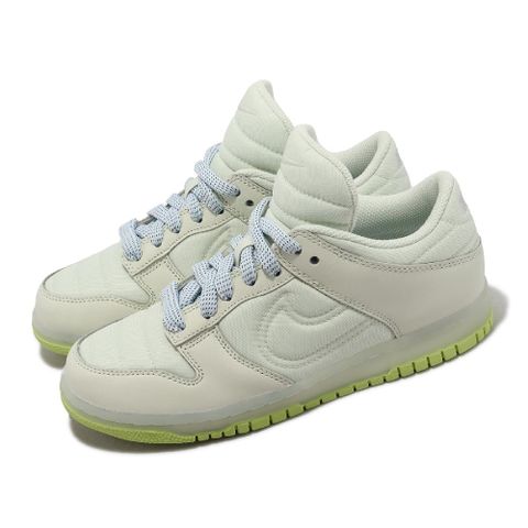 NIKE 耐吉 休閒鞋 Dunk Low SE GS 大童 女鞋 灰 綠 厚鞋舌 Padded Tongue FB7700-001