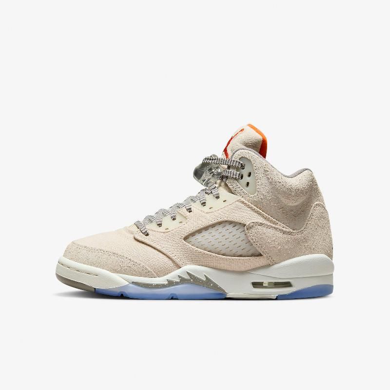 Nike 耐吉Air Jordan 5 Retro SE GS 淺棕橘女鞋大童鞋AJ5 5代喬丹休閒