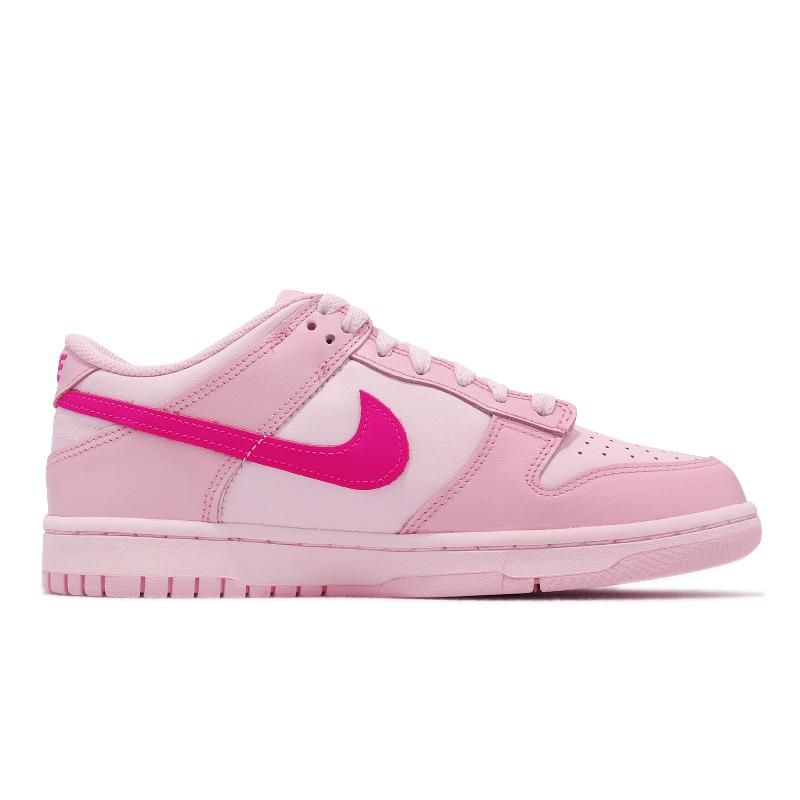 Nike 休閒鞋Dunk Low GS 大童鞋女鞋Triple Pink 粉紅頑皮豹低筒DH9765