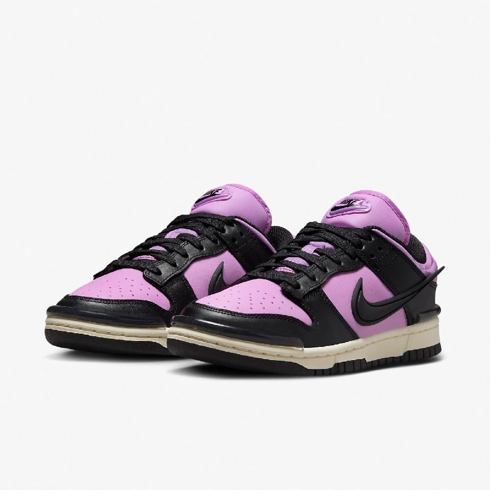 Nike 耐吉休閒鞋Wmns Dunk Low Twist 女鞋粉紫黑Rush Fuchsia DZ2794