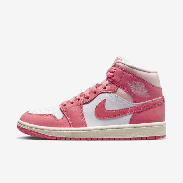 Nike Wmns Air Jordan 1 Mid [BQ6472-186] 男女休閒鞋運動經典喬丹草莓