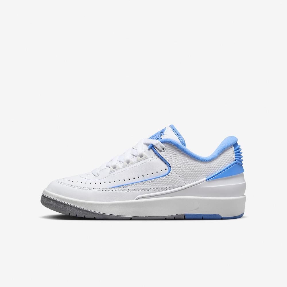 NIKE 耐吉   Air Jordan 2 Retro Low GS 大童 女鞋 白 大學藍 AJ2 休閒鞋 FJ6869-104
