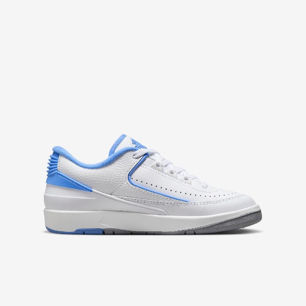 NIKE 耐吉   Air Jordan 2 Retro Low GS 大童 女鞋 白 大學藍 AJ2 休閒鞋 FJ6869-104