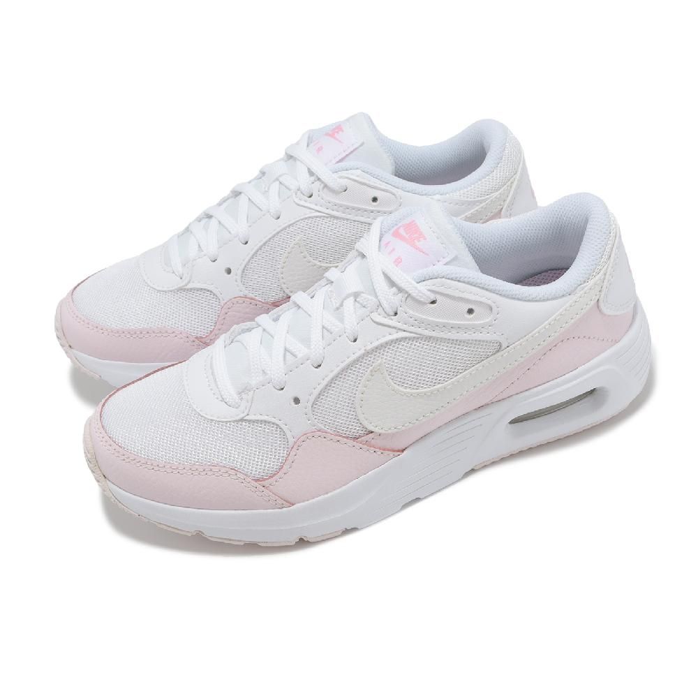 NIKE 耐吉   休閒鞋 Air Max SC GS 大童 女鞋 粉紅 白 氣墊 復古 皮革 經典 CZ5358-115