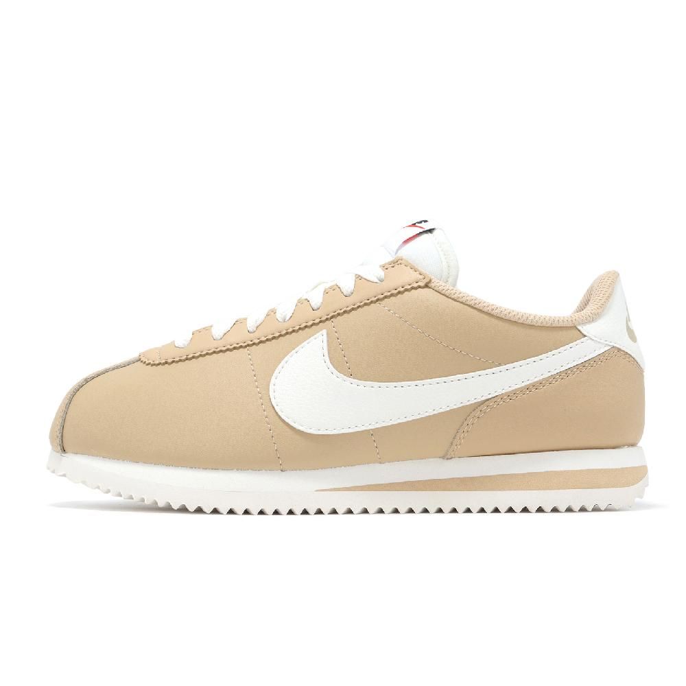 Nike 耐吉休閒鞋Wmns Cortez 女鞋米白奶茶皮革復古阿甘鞋運動鞋DN1791