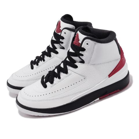 Nike 耐吉 休閒鞋 Air Jordan 2 Retro GS 女鞋 大童鞋 白 紅 Chicago 芝加哥 OG DX2591-106