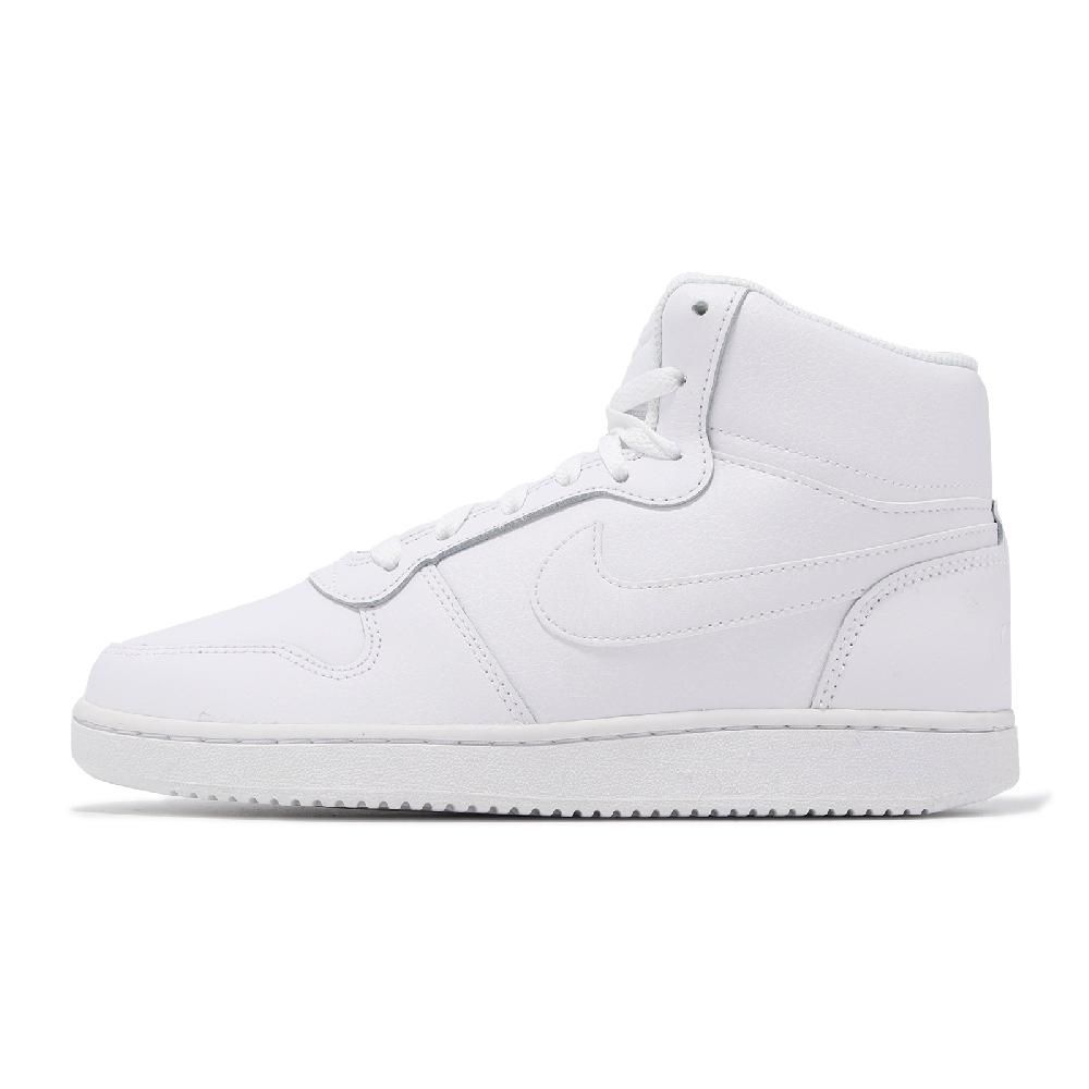 NIKE 耐吉   休閒鞋 Wmns Ebernon MID 女鞋 白 全白 復古 高筒 小白鞋 AQ1778-100