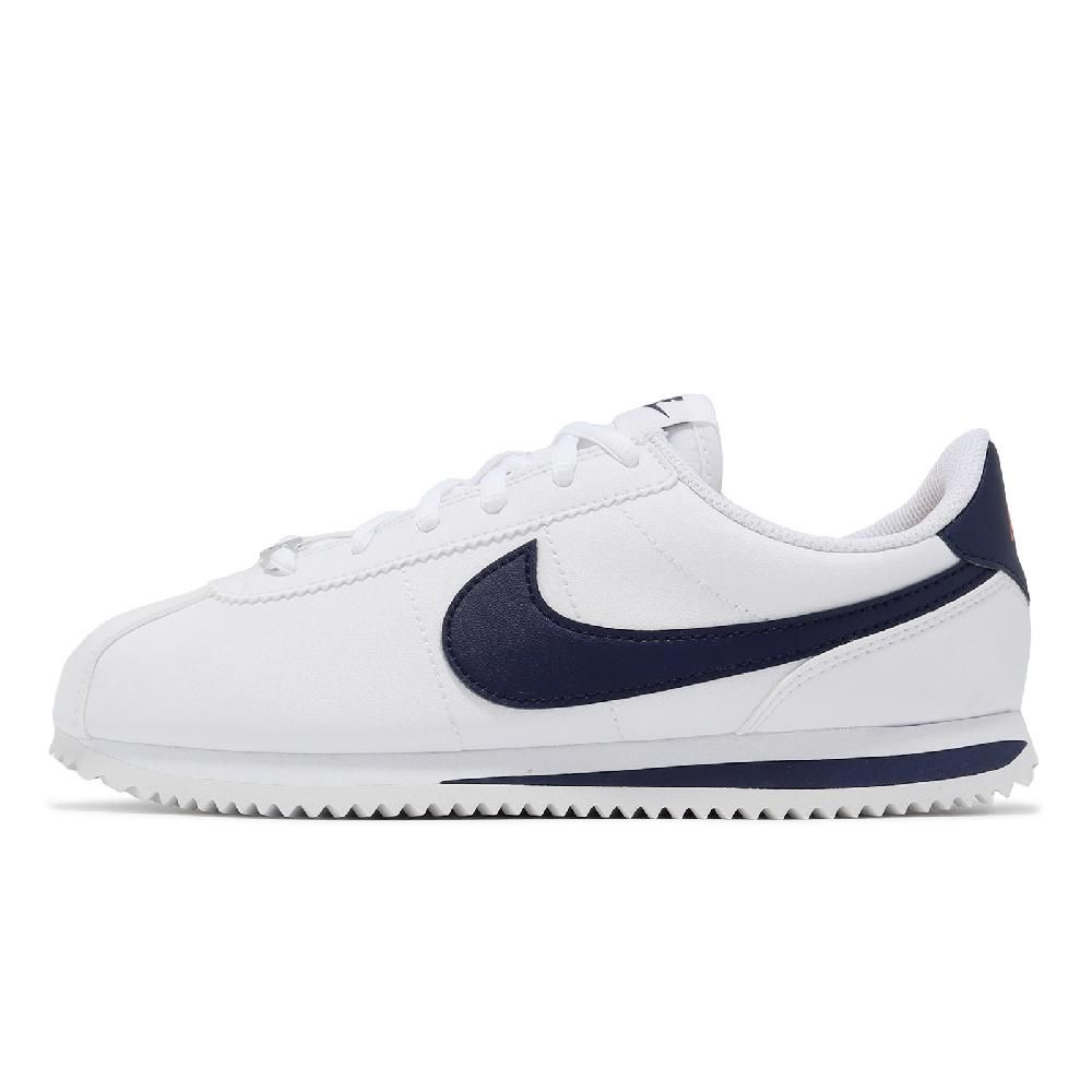 NIKE 耐吉   休閒鞋 Cortez Basic SL GS 大童 女鞋 藍 白 皮革 緩震 阿甘鞋 經典 運動鞋 904764-106