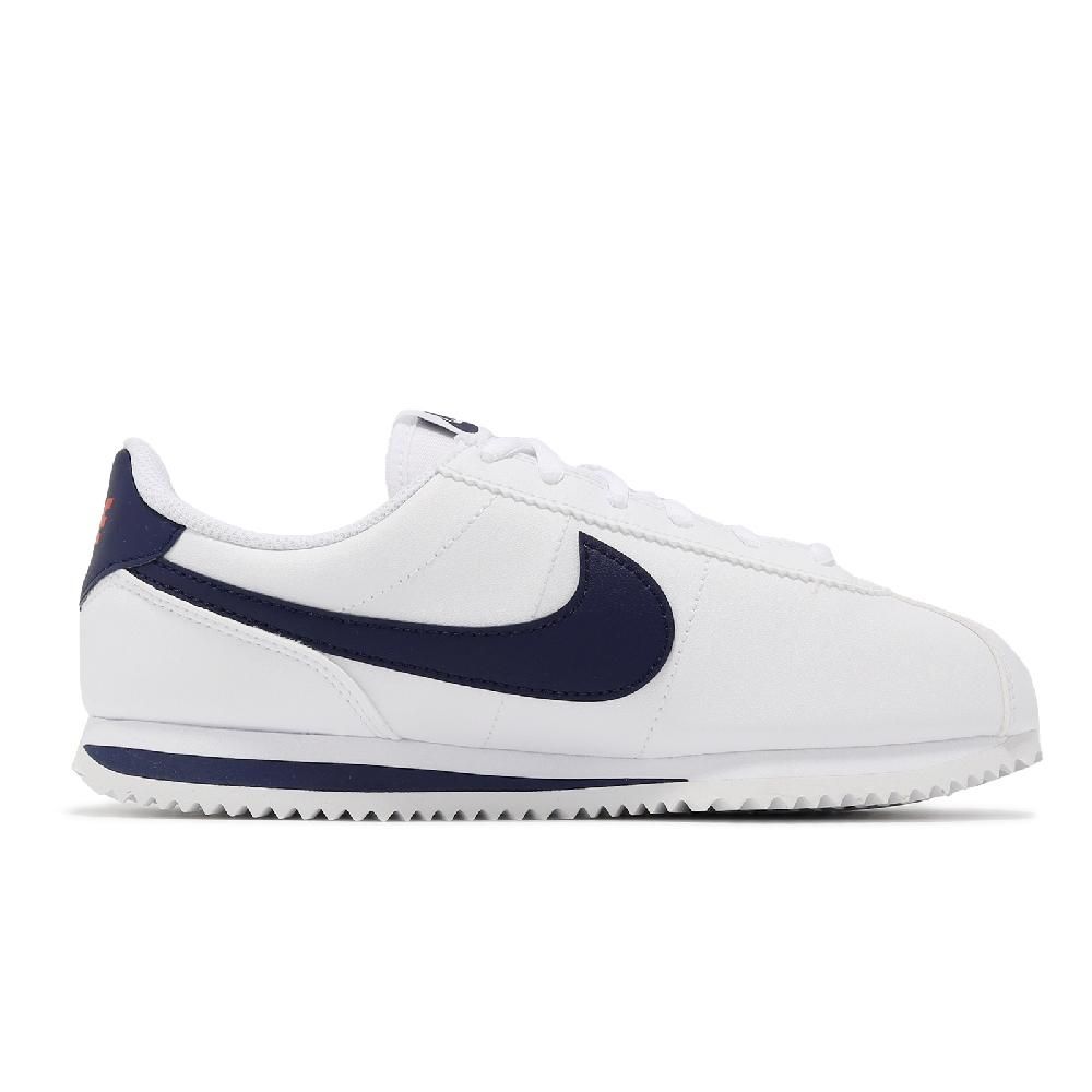 NIKE 耐吉   休閒鞋 Cortez Basic SL GS 大童 女鞋 藍 白 皮革 緩震 阿甘鞋 經典 運動鞋 904764-106