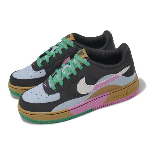 NIKE 耐吉 休閒鞋 Air Force 1 LV8 2 GS 大童 女鞋 AF1 黑 多色 反光 FJ3288-001