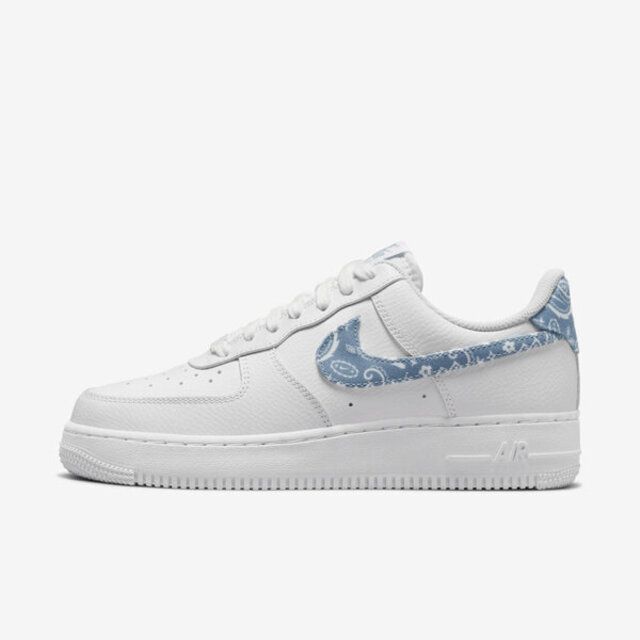 NIKE 耐吉  W Air Force 1 07 ESS [DH4406-100] 女 休閒鞋 變形蟲 Paisley 白水藍