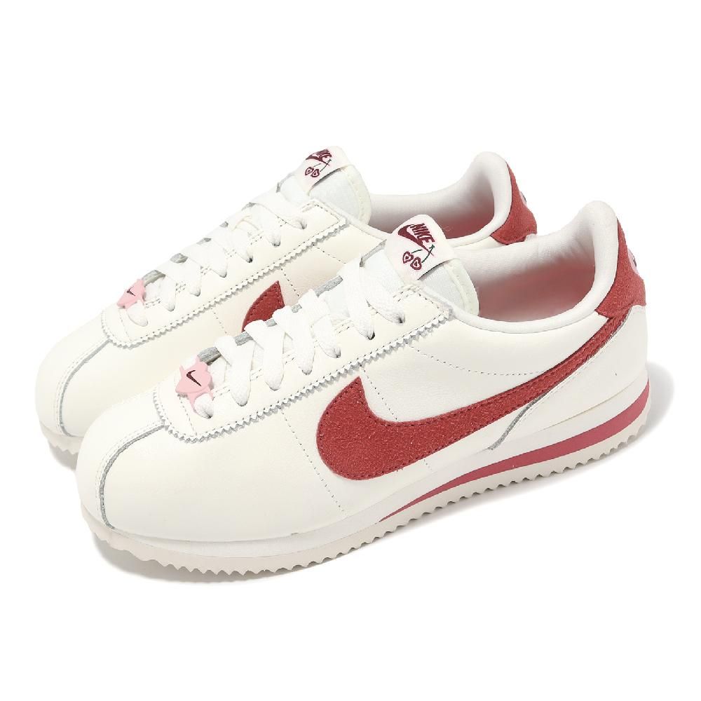 NIKE 耐吉   阿甘鞋 Wmns Cortez SE 女鞋 象牙白 粉紅 愛心 情人節 休閒鞋 FZ5167-133