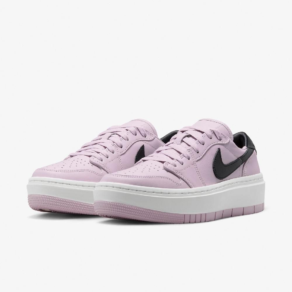 NIKE 耐吉   休閒鞋 Wmns Air Jordan 1 Elevate Low 女鞋 粉 黑 厚底 皮革 AJ1 DH7004-501