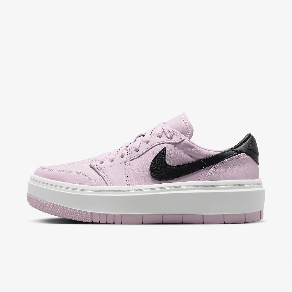 NIKE 耐吉   休閒鞋 Wmns Air Jordan 1 Elevate Low 女鞋 粉 黑 厚底 皮革 AJ1 DH7004-501