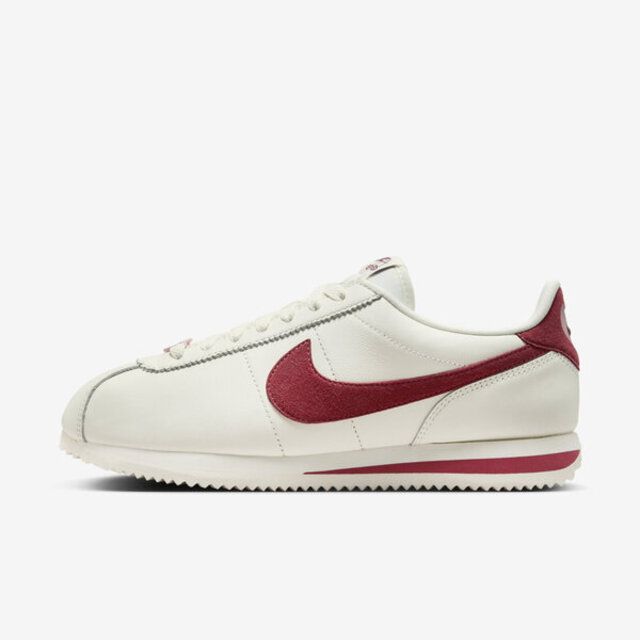 NIKE 耐吉  W Cortez SE [FZ5167-133] 女 休閒鞋 運動 經典 復古 阿甘鞋 情人節 奶油 櫻桃紅