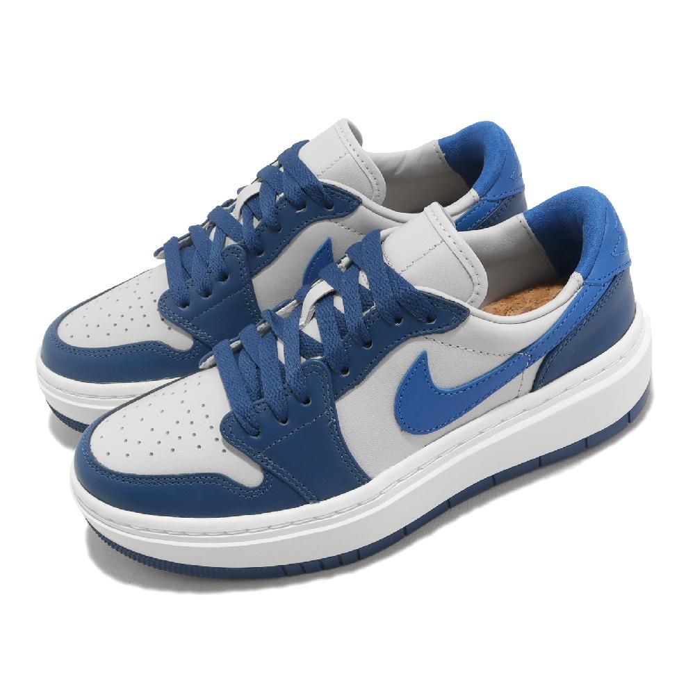 Nike 耐吉休閒鞋Wmns Air Jordan 1 Elevate Low 女鞋白藍厚底