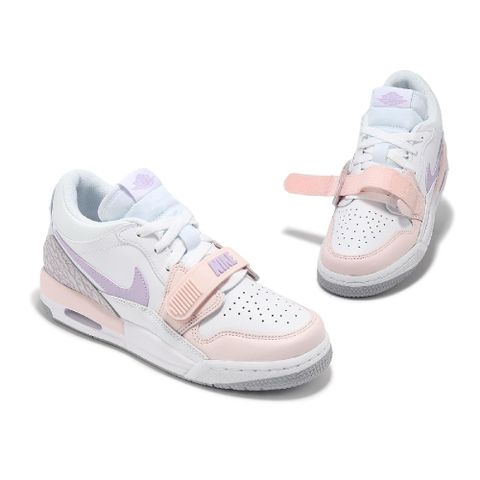 Nike 耐吉 休閒鞋 Air Jordan Legacy 312 Low GS 大童 女鞋 粉紅 紫 爆裂紋 HF0747-151