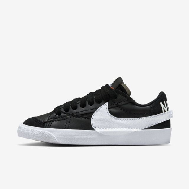 NIKE 耐吉  W Blazer Low 77 Jumbo [DQ1470-002] 女 休閒鞋 經典 超大LOGO 黑白