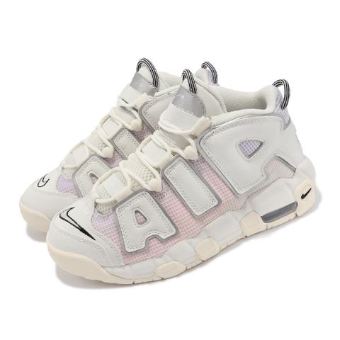 NIKE 耐吉 休閒鞋 Air More Uptempo GS 大童鞋 女鞋 米白 粉紫漸變 大AIR DQ0514-100