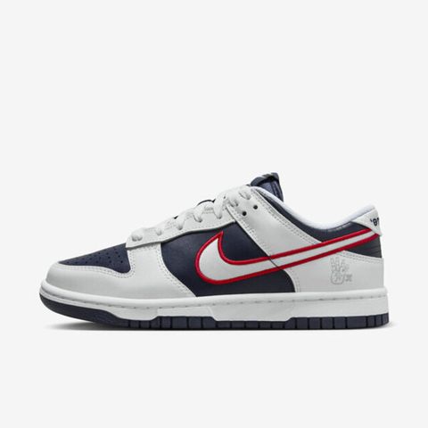 NIKE 耐吉 Sportswear W Dunk Low Prm [DZ2780-100] 女 運動休閒鞋 白 深藍