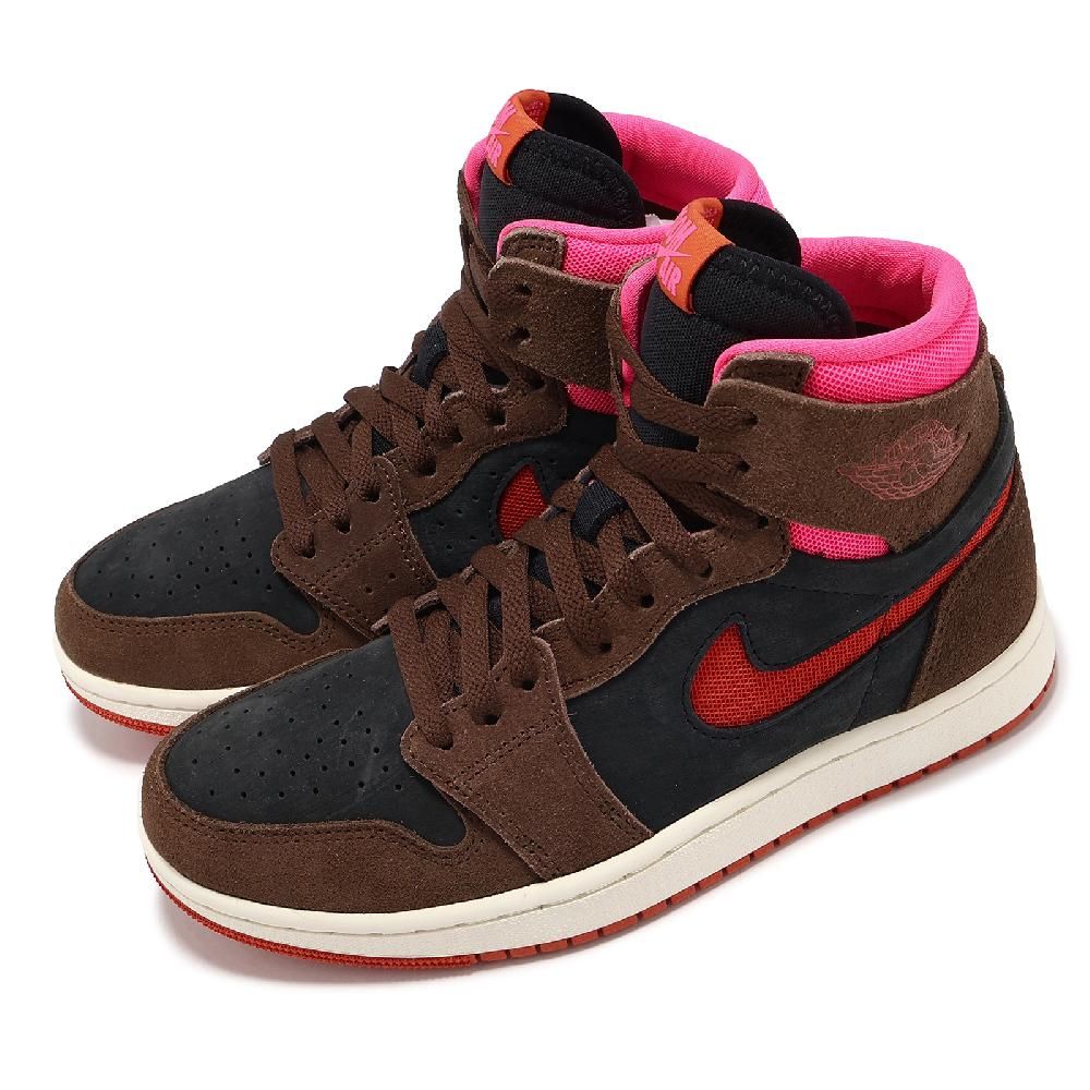 NIKE 耐吉   Wmns Air Jordan 1 ZM Air CMFT 2 女鞋 紅 可可棕 AJ1 DV1305-206