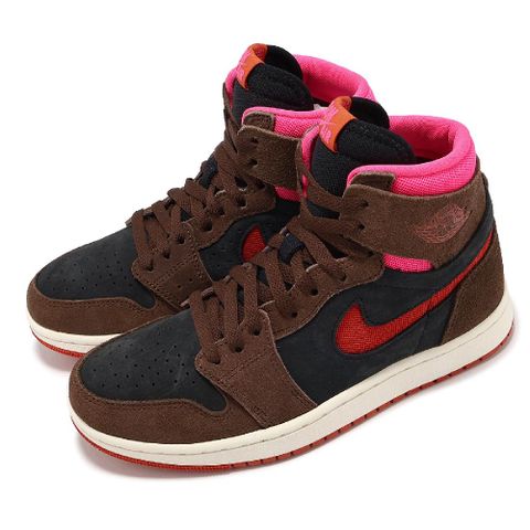 NIKE 耐吉 Wmns Air Jordan 1 ZM Air CMFT 2 女鞋 紅 可可棕 AJ1 DV1305-206